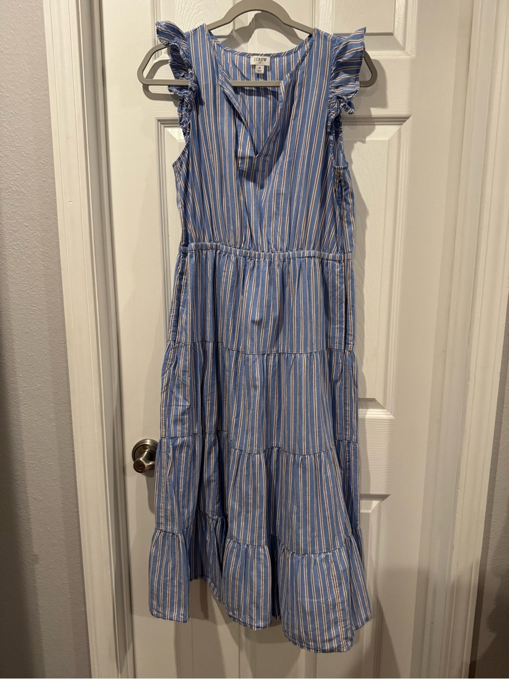 JCrew Tiered Midi Dress - Picture 2 of 5